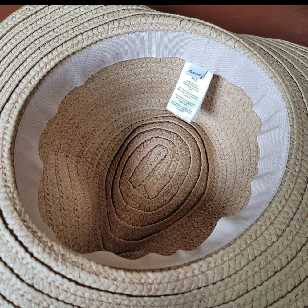 Madewell Fiber Fedora packable hat Women's SZ M/L sold‎ out style MD832 coastal